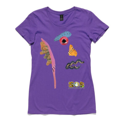 'Plato, The Pacific' Maple Crew Neck Tee Thumbnail