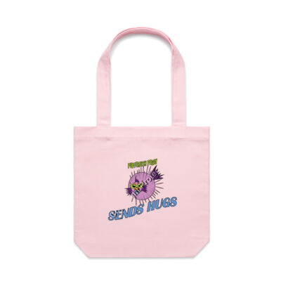 'Pufferfish Peggy Sends Hugs' Tote Thumbnail